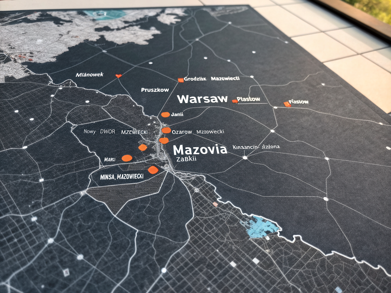 Mapa zasięgu montażu klimatyzacji Warszawa i okolice