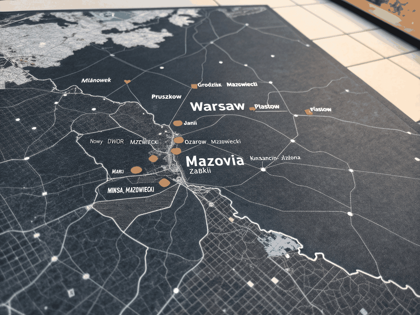 Mapa zasięgu Air-Tech Warszawa i okolice